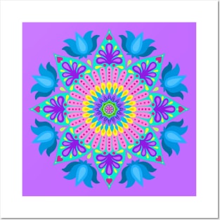 Lotus Mandala Posters and Art